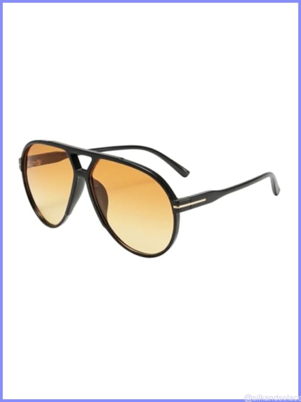 Retro Aviator Sunglasses Oversized Square UV400 Protection Adult